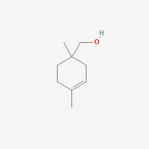 molecular formula C9H16O B3269235 3-Cyclohexene-1-methanol, 1,4-dimethyl- CAS No. 50552-12-0