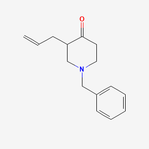 molecular formula C15H19NO B3269287 3-Allyl-1-benzylpiperidin-4-one CAS No. 50666-42-7