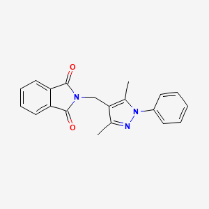 2-((3,5-dimethyl-1-phenyl-1H-pyrazol-4-yl)methyl)isoindoline-1,3-dione