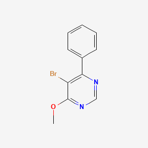 molecular formula C11H9BrN2O B3269311 5-溴-4-甲氧基-6-苯基嘧啶 CAS No. 5076-79-9