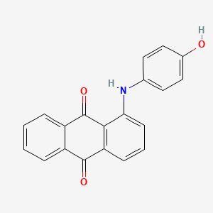 molecular formula C20H13NO3 B3269327 1-[(4-Hydroxyphenyl)amino]anthracene-9,10-dione CAS No. 50834-31-6