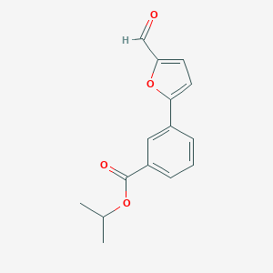 molecular formula C15H14O4 B326933 Isopropyl 3-(5-formyl-2-furyl)benzoate 