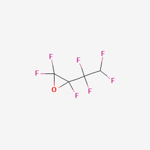 molecular formula C4HF7O B3269336 2,2,3-Trifluoro-3-(1,1,2,2-tetrafluoroethyl)oxirane CAS No. 50838-64-7
