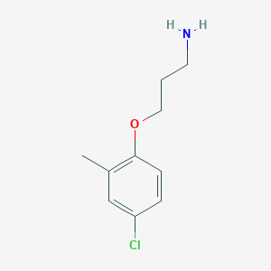 molecular formula C10H14ClNO B3269392 1-(3-Aminopropoxy)-4-chloro-2-methylbenzene CAS No. 50911-66-5