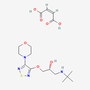 molecular formula C17H28N4O7S B3269426 (R)-(+)-Timolol Maleate CAS No. 50929-98-1