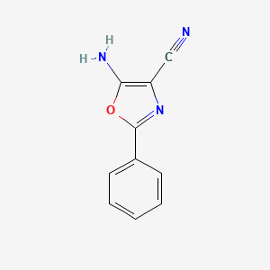 molecular formula C10H7N3O B3269433 5-氨基-2-苯基-1,3-恶唑-4-腈 CAS No. 5098-18-0