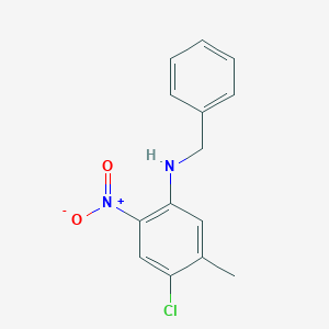 molecular formula C14H13ClN2O2 B3269437 N-Benzyl-4-chloro-5-methyl-2-nitroaniline CAS No. 5098-21-5