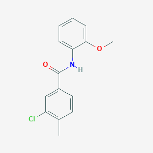 molecular formula C15H14ClNO2 B326944 3-chloro-N-(2-methoxyphenyl)-4-methylbenzamide 