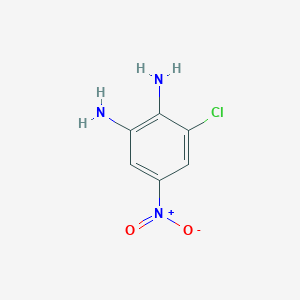 molecular formula C6H6ClN3O2 B3269451 3-Chloro-5-nitrobenzene-1,2-diamine CAS No. 51009-73-5