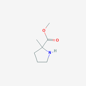 molecular formula C7H13NO2 B3269479 Methyl 2-methylpyrrolidine-2-carboxylate CAS No. 51098-47-6