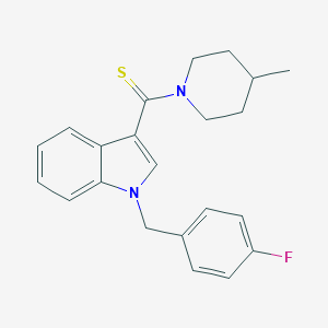 molecular formula C22H23FN2S B326953 1-(4-fluorobenzyl)-3-[(4-methyl-1-piperidinyl)carbonothioyl]-1H-indole 