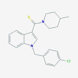 molecular formula C22H23ClN2S B326954 1-(4-chlorobenzyl)-3-[(4-methyl-1-piperidinyl)carbothioyl]-1H-indole 