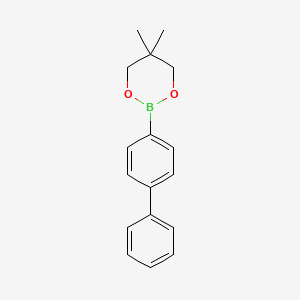 molecular formula C17H19BO2 B3269549 2-([1,1'-Biphenyl]-4-yl)-5,5-dimethyl-1,3,2-dioxaborinane CAS No. 5123-05-7