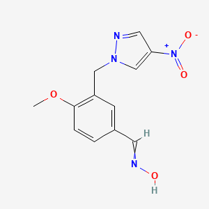 4-Methoxy-3-[(4-nitro-1H-pyrazol-1-YL)methyl]benzaldehyde oxime