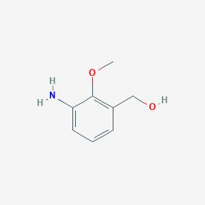 molecular formula C8H11NO2 B3269568 (3-Amino-2-methoxyphenyl)methanol CAS No. 5129-24-8