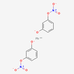 molecular formula C12H8N2O8Pb B3269587 Nitroresorcinol, lead salt CAS No. 51317-24-9