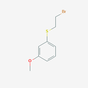 molecular formula C9H11BrOS B3269589 1-[(2-Bromoethyl)sulfanyl]-3-methoxybenzene CAS No. 5132-26-3