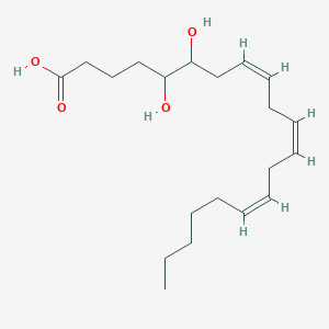 molecular formula C20H34O4 B032696 5,6-二羟基-8Z,11Z,14Z-二十碳三烯酸 CAS No. 213382-49-1