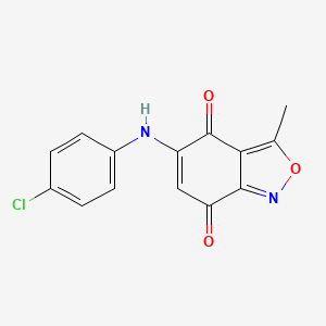 5-((4-Chlorophenyl)amino)-3-methylbenzo[c]isoxazole-4,7-dione