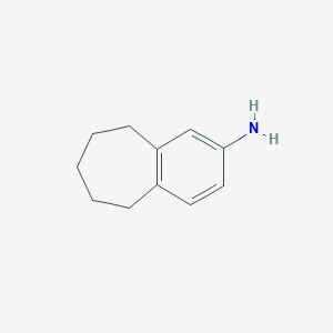 molecular formula C11H15N B3269676 6,7,8,9-tetrahydro-5H-benzo[7]annulen-2-amine CAS No. 51490-15-4