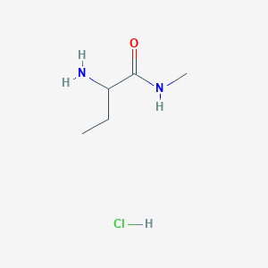 molecular formula C5H13ClN2O B3269820 2-Amino-N-methylbutanamide hydrochloride CAS No. 51739-62-9