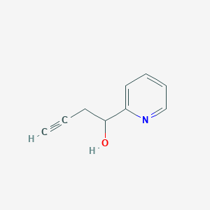 molecular formula C9H9NO B3269833 1-(Pyridin-2-yl)but-3-yn-1-ol CAS No. 517907-46-9