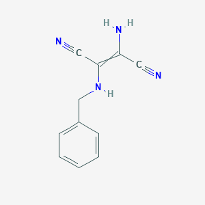 molecular formula C11H10N4 B3269846 2-Amino-3-(benzylamino)but-2-enedinitrile CAS No. 51802-03-0