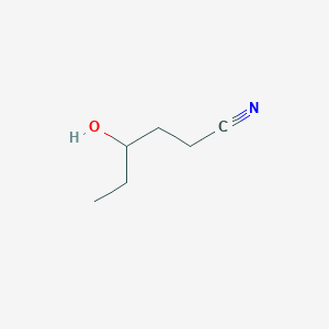 molecular formula C6H11NO B3269866 4-Hydroxyhexanenitrile CAS No. 51827-43-1