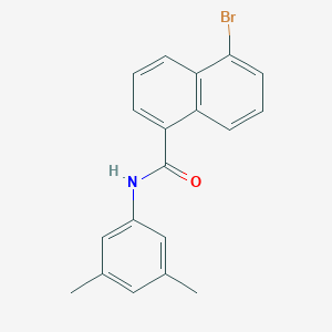 molecular formula C19H16BrNO B326987 5-bromo-N-(3,5-dimethylphenyl)naphthalene-1-carboxamide 