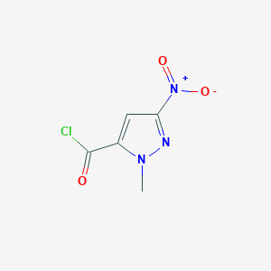 molecular formula C5H4ClN3O3 B3269968 1-Methyl-3-nitro-1H-pyrazole-5-carbonyl chloride CAS No. 519165-02-7