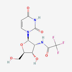 molecular formula C11H12F3N3O6 B3269994 Uridine, 2'-deoxy-2'-[(trifluoroacetyl)amino]- CAS No. 51989-21-0