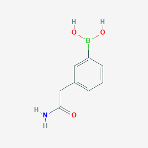 molecular formula C8H10BNO3 B3270056 3-(2-aMino-2-oxoethyl)phenylboronic acid CAS No. 521069-03-4