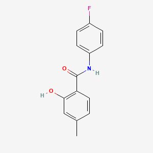 Benzamide, N-(4-fluorophenyl)-2-hydroxy-4-methyl-