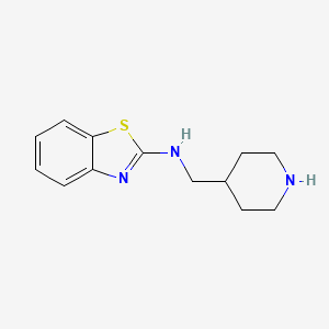 molecular formula C13H17N3S B3270082 N-(4-Piperidinylmethyl)-2-benzothiazolamine CAS No. 521273-79-0