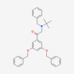Ethanone, 1-[3,5-bis(phenylmethoxy)phenyl]-2-[(1,1-dimethylethyl)(phenylmethyl)amino]-
