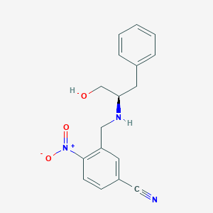 (R)-3-[[N-(1-Hydroxymethyl-2-phenylethyl)amino]methyl]-4-nitrobenzenecarbonitrile