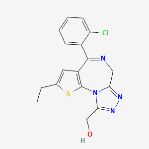 molecular formula C17H15ClN4OS B3270100 9-Hydroxy Etizolam CAS No. 52170-72-6