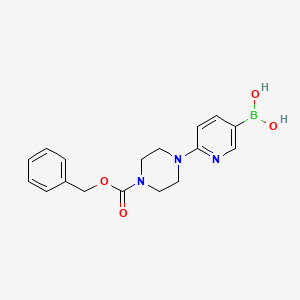 molecular formula C17H20BN3O4 B3270127 6-(4-(Benzyloxycarbonyl)piperazin-1-yl)pyridine-3-boronic acid CAS No. 521985-18-2
