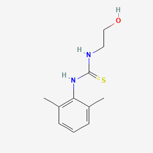 molecular formula C11H16N2OS B3270167 1-(2,6-Dimethylphenyl)-3-(2-hydroxyethyl)thiourea CAS No. 52266-60-1