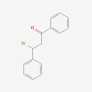 molecular formula C15H13BrO B3270196 1-Propanone, 3-bromo-1,3-diphenyl- CAS No. 52306-31-7
