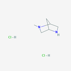 molecular formula C6H14Cl2N2 B3270224 2-Methyl-2,5-diazabicyclo[2.2.1]heptane dihydrochloride CAS No. 52321-26-3