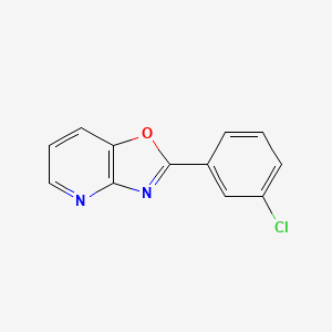 molecular formula C12H7ClN2O B3270241 2-(3-Chlorophenyl)oxazolo[4,5-b]pyridine CAS No. 52333-56-9