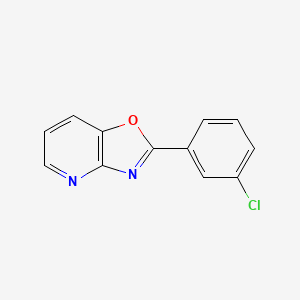 molecular formula C12H7ClN2O B3270241 2-(3-氯苯基)恶唑并[4,5-b]吡啶 CAS No. 52333-56-9