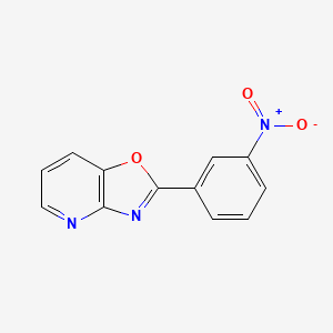 molecular formula C12H7N3O3 B3270247 2-(3-硝基苯基)恶唑并[4,5-b]吡啶 CAS No. 52333-60-5