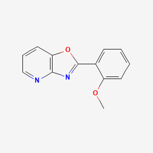 molecular formula C13H10N2O2 B3270254 2-(2-甲氧基苯基)恶唑并[4,5-b]吡啶 CAS No. 52333-62-7