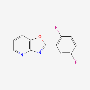 molecular formula C12H6F2N2O B3270264 2-(2,5-Difluorophenyl)oxazolo[4,5-b]pyridine CAS No. 52333-66-1