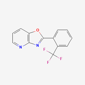 molecular formula C13H7F3N2O B3270273 2-(2-(Trifluoromethyl)phenyl)oxazolo[4,5-b]pyridine CAS No. 52333-75-2