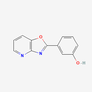 molecular formula C12H8N2O2 B3270278 3-(Oxazolo[4,5-b]pyridin-2-yl)phenol CAS No. 52333-78-5
