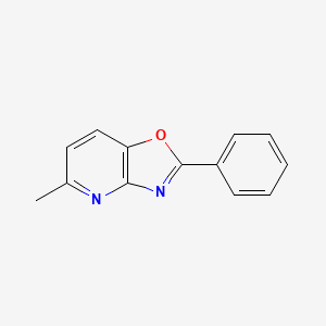 molecular formula C13H10N2O B3270287 5-Methyl-2-phenyloxazolo[4,5-b]pyridine CAS No. 52334-15-3