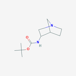 molecular formula C11H20N2O2 B3270309 tert-Butyl 1-azabicyclo[2.2.1]heptan-3-ylcarbamate CAS No. 524011-79-8